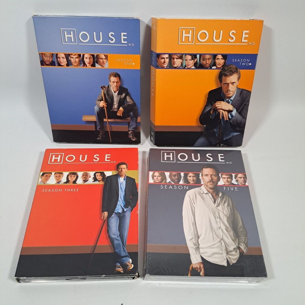 House Season 1 2 3 4 DVD box sets Hugh Laurie Medical Drama TV Show